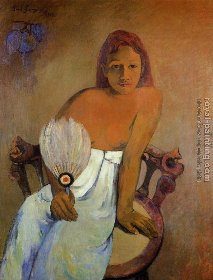 Paul Gauguin : Girl with a Fan